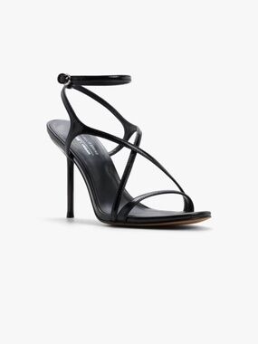 Black strappy heels